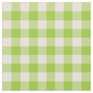Tissu Pomme verte et blanc antique En vichy