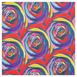 Tissu pop art rose Abstrait