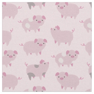 Tissu Portes et Motifs pour bébés roses mignons
