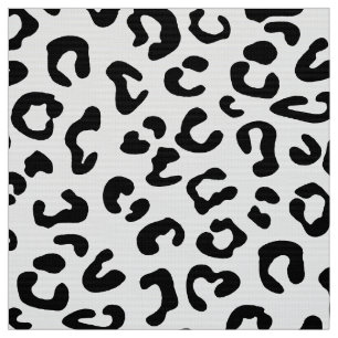 Tissu Poster de animal Cheetah en noir et blanc