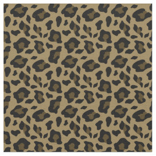 Tissu poster de animal motif léopard brun