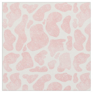 Tissu Poster de animal rose Gold Blanc Grand Cow Spots