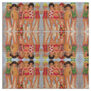 Tissu Poupées de papier d'amusement d'été