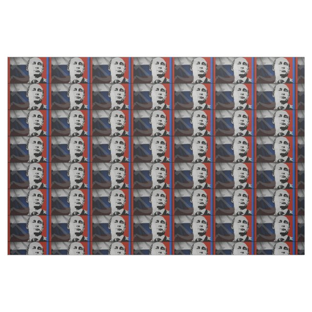 Tissu Poutine avec drapeau russe (Fat Quarter)