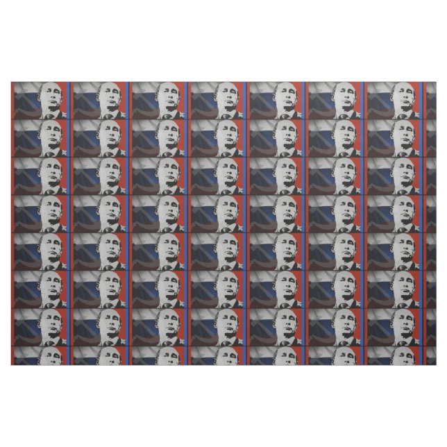 Tissu Poutine avec le drapeau russe (Fat Quarter)