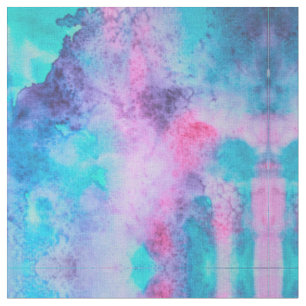 Tissu Pretty Pink Blue Purple Salty Watercolor
