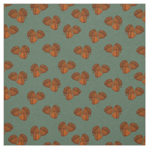 Tissu Prim aux Glands Marrons