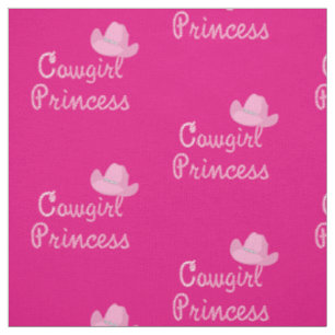 Tissu Princesse Cowgirl avec Casquette rose
