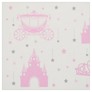 Tissu Princesse rose accrochant les étoiles fille
