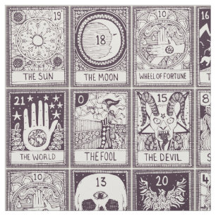 tissu principal arcana tarot plum