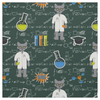 Tissu Professeur Cat Fabric