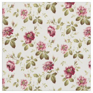Tissu Pulvérisateurs Roses vintages avec Motif de rempli