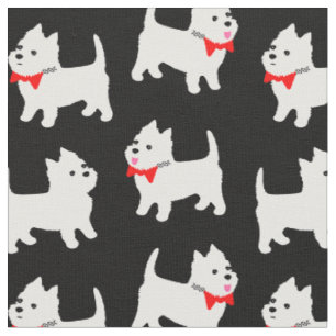 Tissu Puppies des Westipies des White Terriers de West H
