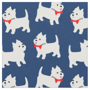 Tissu Puppies des Westipies des White Terriers de West H