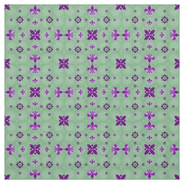 Tissu Purple et vert (Échantillon)