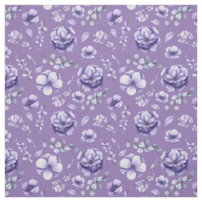 Tissu - Purple Passion Floral (Échantillon)