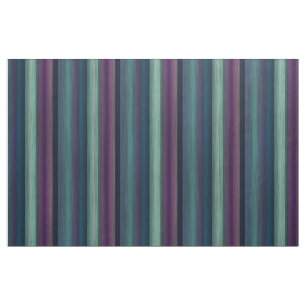 Tissu Purple Turquoise Bleu Vert Aquarelle Rayures Motif
