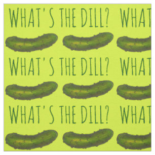 Tissu Qu'est-ce que la poulie (Deal) Green Pickle Foodie