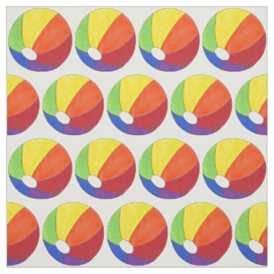 Tissu Rainbow Beach Ball Balls Beachball Summer Fabric