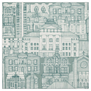 Tissu Raleigh NC toile jade Fabric