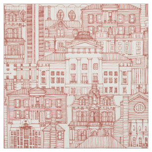 Tissu Raleigh NC toile paprika Fabric