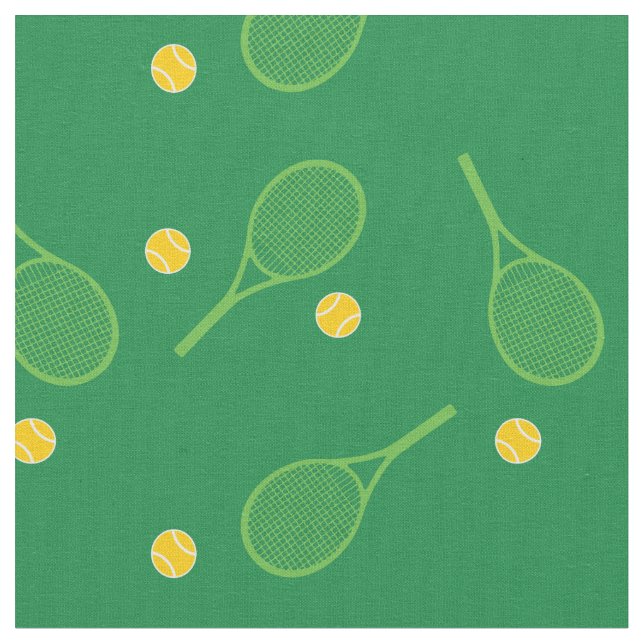 Tissu Raquettes de tennis sur arrière - plan vert (Fermer)