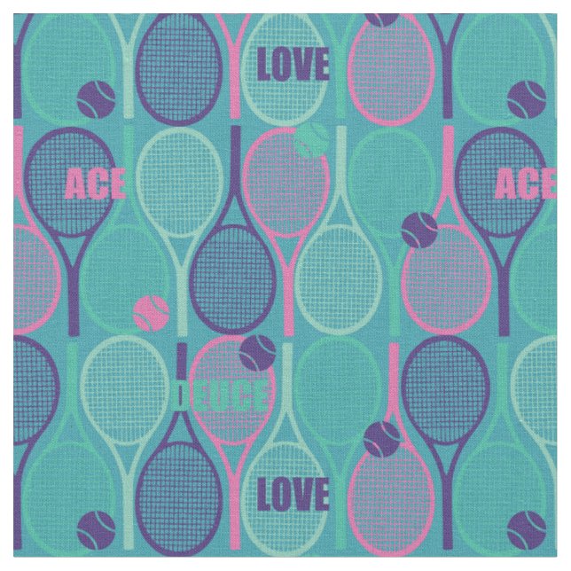 Tissu Raquettes de tennis sur un arrière - plan minty (Fermer)
