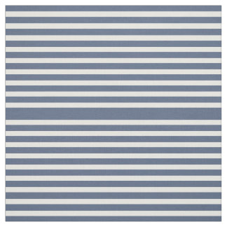 Tissu rayé de bleu marine et blanc