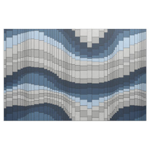 Tissu Rayé psychédélique vintage de montagnes russes