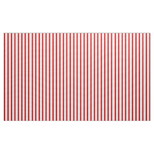 Tissu rayé rouge et blanc personnalisable
