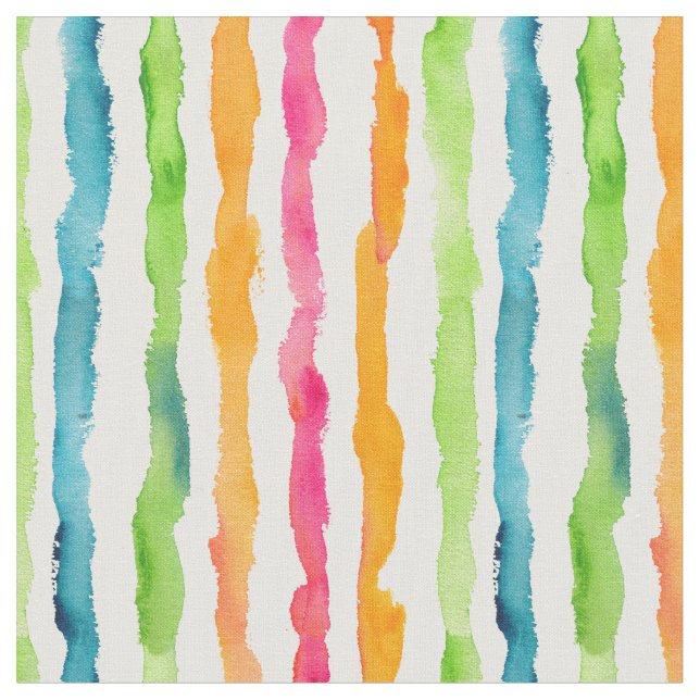 Tissu Rayures abstraites d'aquarelle (Fermer)