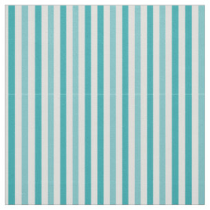 Tissu Rayures bleues de turquoise de plage