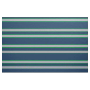 Tissu Rayures bleues et vertes de sports