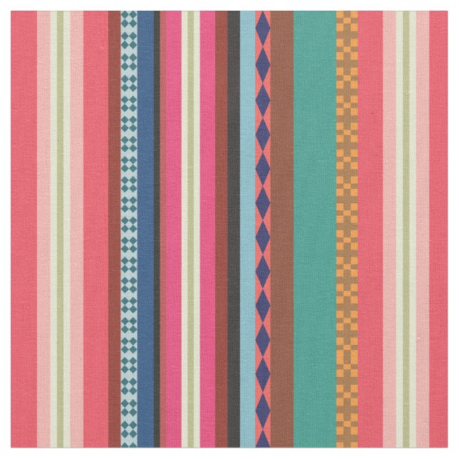 Tissu Rayures boliviennes (Fermer)