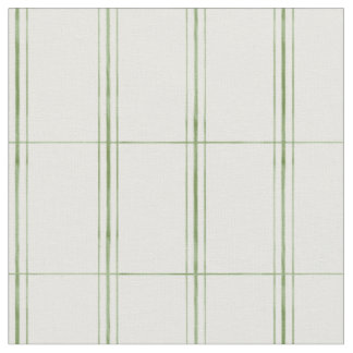 Tissu Rayures fines modernes vertes