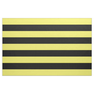 Tissu Rayures jaunes et noires