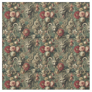 Tissu Récolte Renégade - Carrelage Gothique Dense