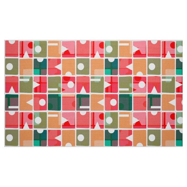 Tissu Rectangles Abstrait 120623 (Fat Quarter)