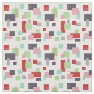 Tissu Rectangles et lignes Abstraites