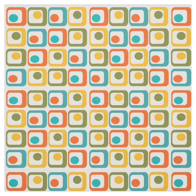 Tissu Rectangles modernes du milieu du siècle (Échantillon)