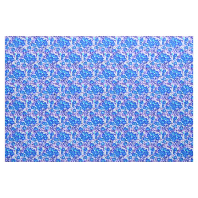 Tissu Regard floral cool bleu (Fat Quarter)