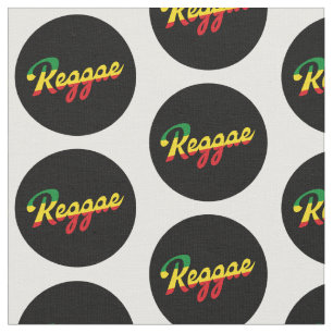 Tissu Reggae Musique avec couleurs du drapeau reggae