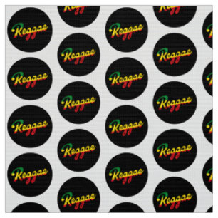 Tissu Reggae Musique avec couleurs du drapeau reggae