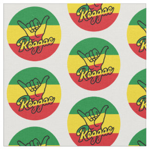 Tissu Reggae Shaka Mains aux couleurs reggae