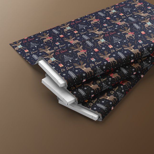 Tissu Reindeer Fun Noël Motif sans couture (Créateur téléchargé)