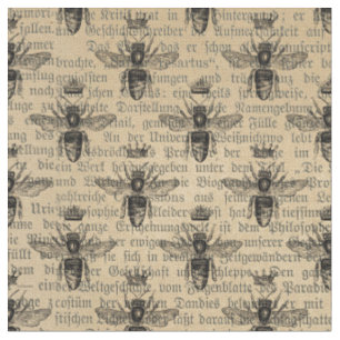 Tissu Reine Abeille Vintage