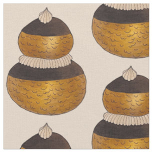 Tissu Religieuse Pâtisserie française Cream Puff Dessert