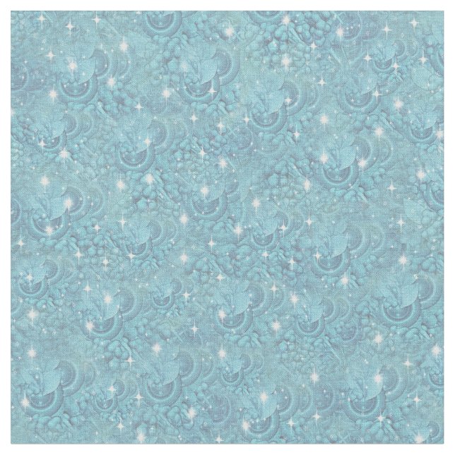 Tissu Répéter le mélange Motifs bleus avec étincelles bl (Fermer)