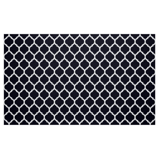 Tissu Réseau Marocain profond Quatrefoil Motif (Fat Quarter)