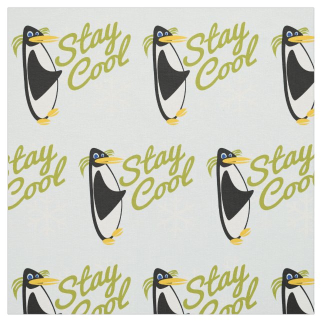 Tissu Restez Cool Penguin (Échantillon)